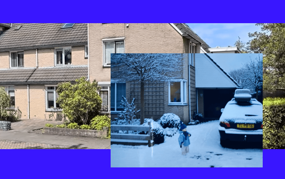 Childhood image collages