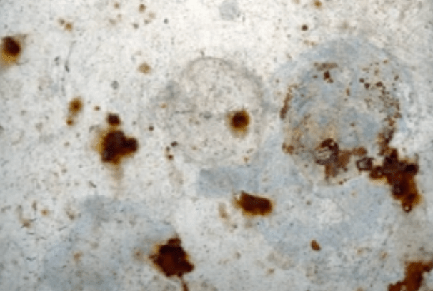 Rust spreading on a steel&nbsp;plate